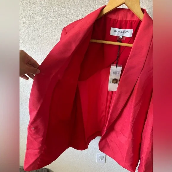 NWT Gerard Darel Agata Coral Blazer Size 42UK/10US - Picture 8 of 8